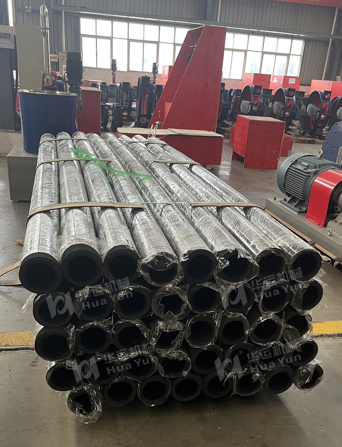 合肥华运机械大口径软管发往刚果 替代国际品牌用于矿业